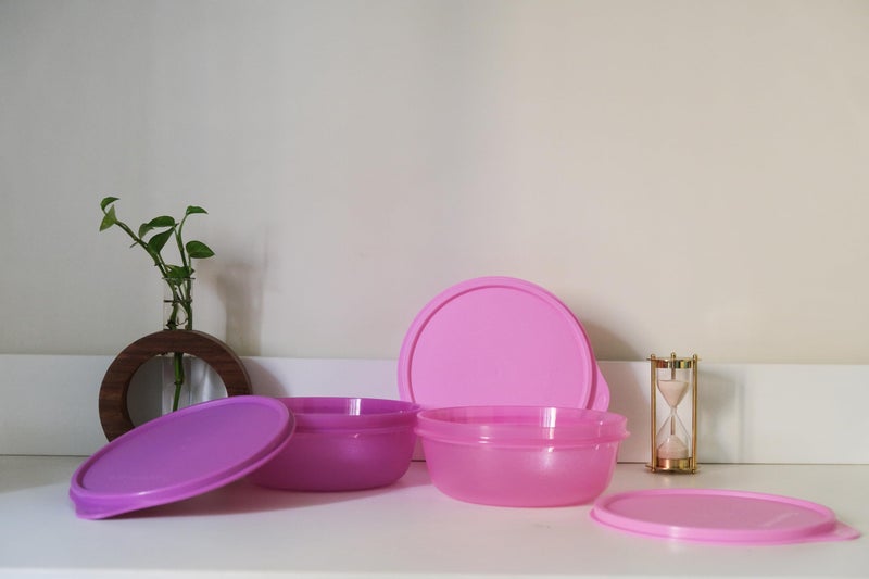 Tupperware طقم وعاء تخزين بقايا الطعام من تابروير (600 مل × 3 قطع) - Image 5